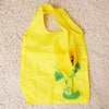 Sunflower Purse Tote - An adorable yellow reusable shopping bag with a bright floral theme