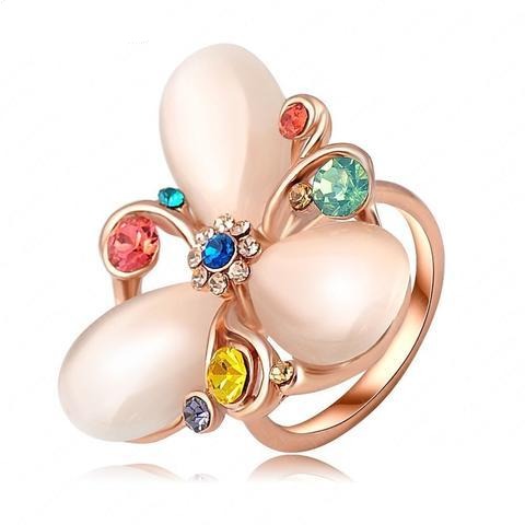 Trillian Cocktail Ring - A large statement ring with a floral theme. 
