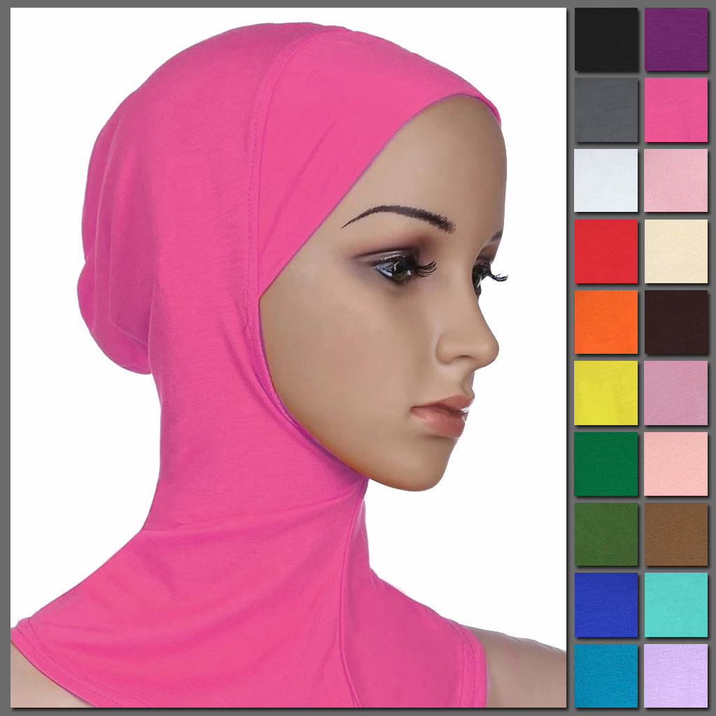 Modesty Bonnet v1 - A simple hijab under cap designed to be worn under a scarf, available in 20 colours.