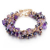 Beaded Crystal Bracelet - A cute bracelet made of natural amethyst crystals and beads.