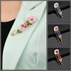 Scarf Pins - Peonie Designs - A lovely safety-pin style brooch decorated with cute floral designs.