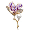 The Florist's Brooch - Magnolia - A lovely flower brooch available in pink or purple.