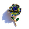 The Florist's Brooch - Primrose - A lovely flower brooch available in purple, orange, or blue-green.