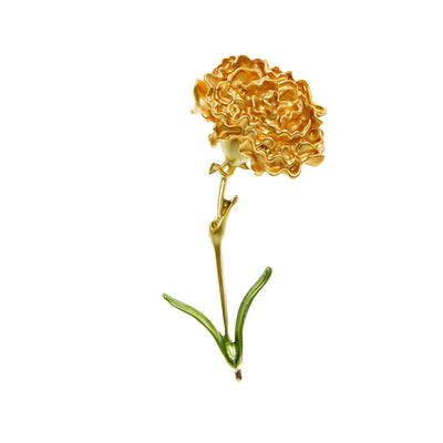 The Florist's Brooch - Long-Stem Carnation - A lovely long brooch available in pink, blue, red, or yellow.