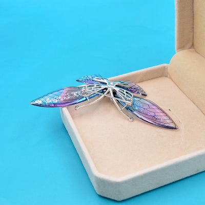 Magnifique Butterfly Brooch - A large, elegant resin brooch adorned with glitter and crystals, available in three lovely translucent colour palettes.