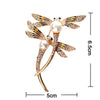 Dragonfly Duet Brooch - A lovely brooch featuring two crystal-encrusted dragonflies dancing in an imaginary breeze.