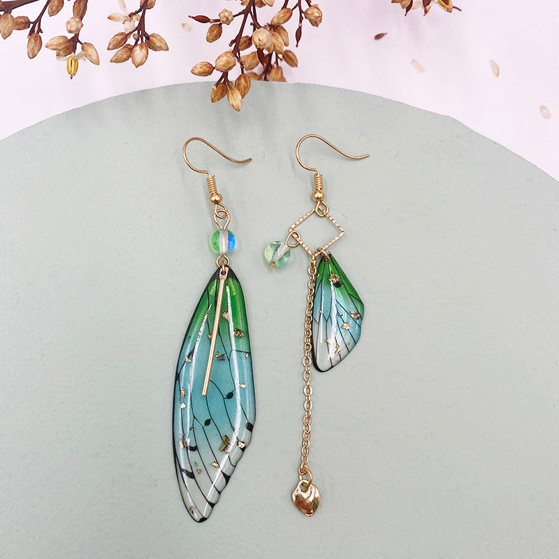 Aisling Fairy Wing Earrings - Lovely resin earrings that look like cute fairy wings in an assortment of different colours.