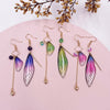 Aisling v1 Fairy Wing Earrings - Lovely asymmetrical resin earrings that look like cute fairy wings in an assortment of different colours.