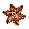 Autumnal Equinox Brooch - A very large brooch shaped like a cluster of autumn leaves, available in either a red-orange tone or brown-orange tone combination.