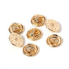 Loose Brooch Pin Backs - A pile of brooch pin backs in Champagne/KC Gold colour.
