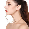 Carmen Oversized Square Hoop Earrings - Huge thin metal square earrings available in gold or silver toned zinc alloy.