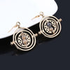 Cheeky Geek Time Turner Dangle Earrings - Small french hook dangle earrings designed to look like the magical time turner artefact used by in the Harry Potter series.