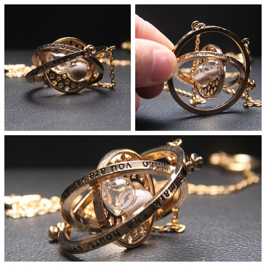 Cheeky Geek Time Turner Necklace - An unofficial replica inspired by the Time Turner necklace from the Harry Potter series, available in several different colours.