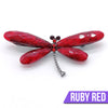 Libelle Dragonfly Brooch - A simple, stylised resin brooch shaped like a child's drawing of a dragonfly.