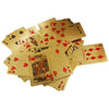 Midas' Touch Metallic Gold Playing Cards - A deck of cool golden playing cards with textured metallic surfaces.