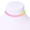 Retro Revival - Fishline Tattoo Choker - Rainbow Edition - A classic retro-style fishline choker in a rainbow ombre colour.