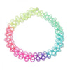 Retro Revival - Fishline Tattoo Choker - Rainbow Edition - A classic retro-style fishline choker in a rainbow ombre colour.