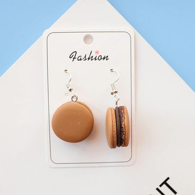 Teenytopia Mini Macaron Earrings - Adorable french hook earrings, designed to look like macarons but about half the size of the real thing.