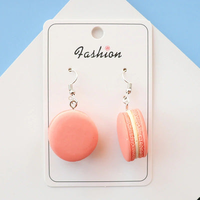 Teenytopia Mini Macaron Earrings - Adorable french hook earrings, designed to look like macarons but about half the size of the real thing.