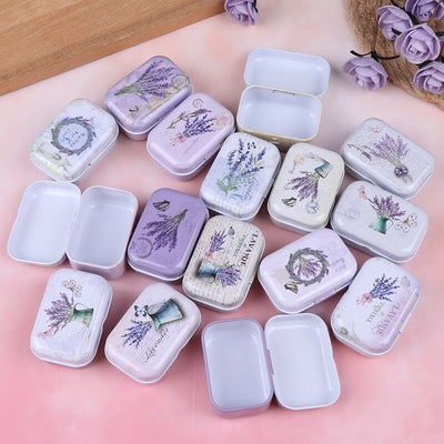 Teenytopia Trinket Tins - Lovely Lavender - A cute little metal trinket tin with a purple, lavender-themed colour palette.