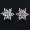 Winter Sparkle Brooch - A tiny little lapel pin made from delicate quartz crystals arranged into a snowflake pattern.