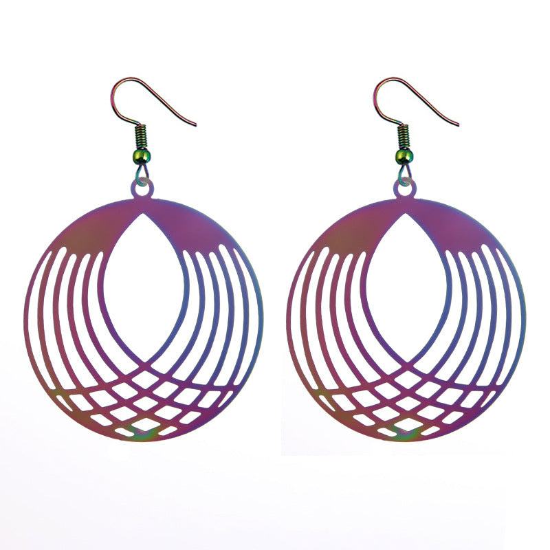 The Dazzle Collection - Mininotika - UV-treated stainless steel earrings that shine in a rainbow of colours. 