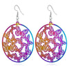 The Dazzle Collection - Butterfly Kisses - UV treated stainless steel earrings that glow in a rainbow of colours.