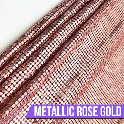 Diva Drape Skinny Statement Scarf - A long, narrow scarf-like accessory made of tiny metal sequins riveted together in such a way that they move like fabric, but shine like metal.