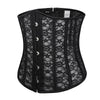 The Dominique Lace Fashion Corset - A delicate underbust waist cincher made of lace, and available in black or white.