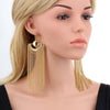 The Helena Earrings - Large, elegant, cascading chain earrings.