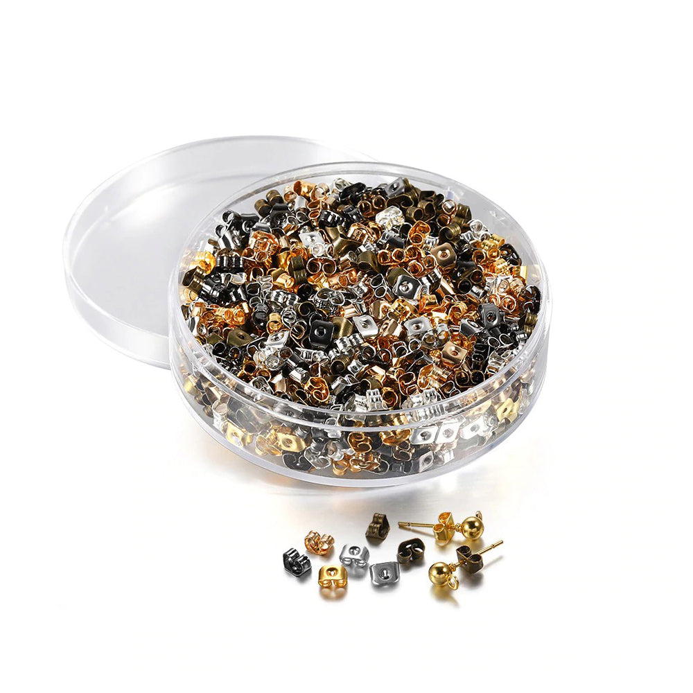 Earring Backs Kit - 5mm Butterfly Backs, 800pc Kit