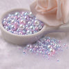 Mermaid Pearls - Undrilled/no holes ABS plastic filler beads in lovely iridescent colours.