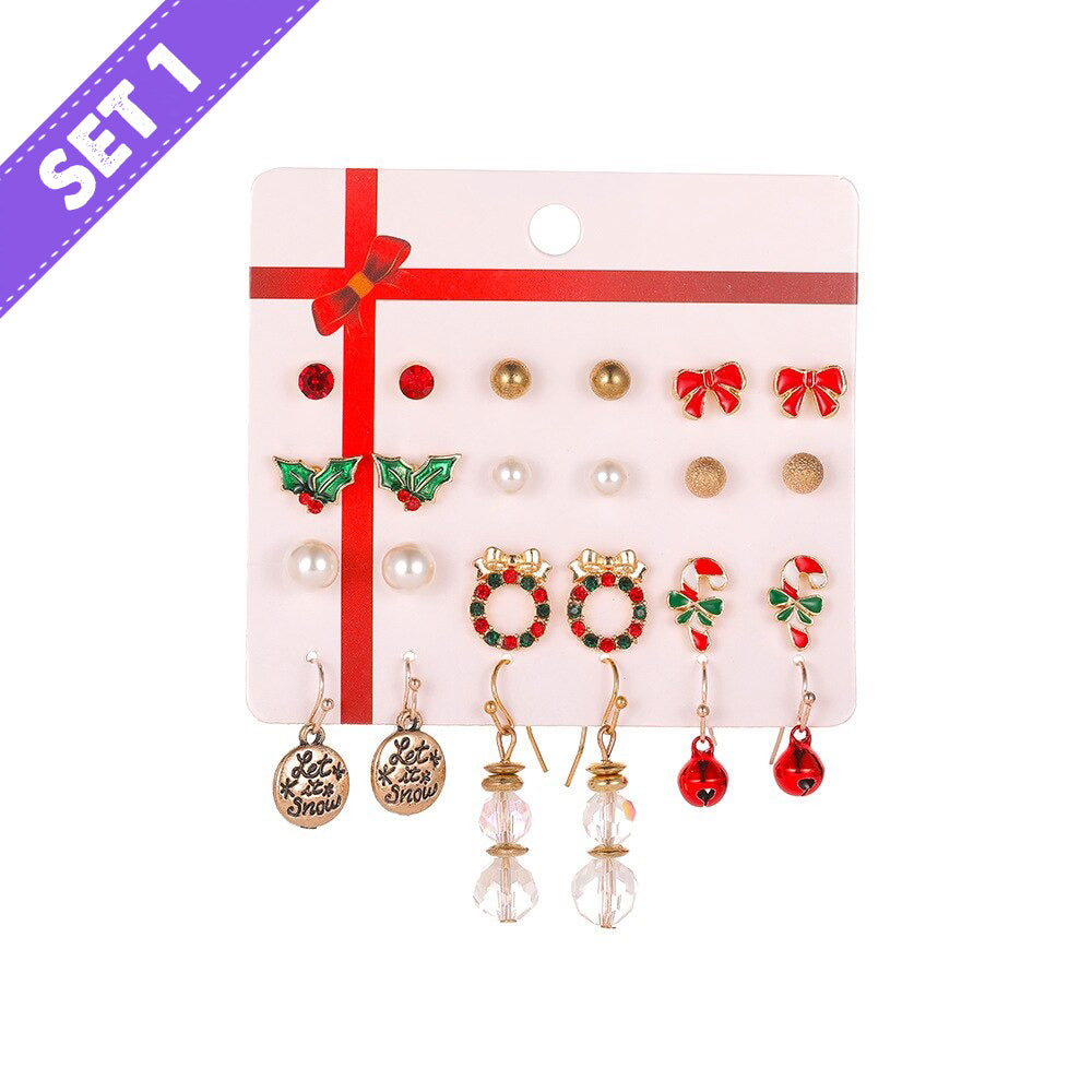 Holiday earring deals set