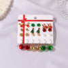 Twelve Days Of Christmas Holiday Earring Sets - Three different sets of fun, holiday-themed earrings in an assortment of designs and colours.