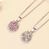 Asuka Cherry Blossom Necklace - Small, delicate crystal earrings shaped like little flowers.