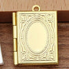 Lovely Lockets - Small Book - A cute little locket shaped like a book, available in several shades of gold and silver.
