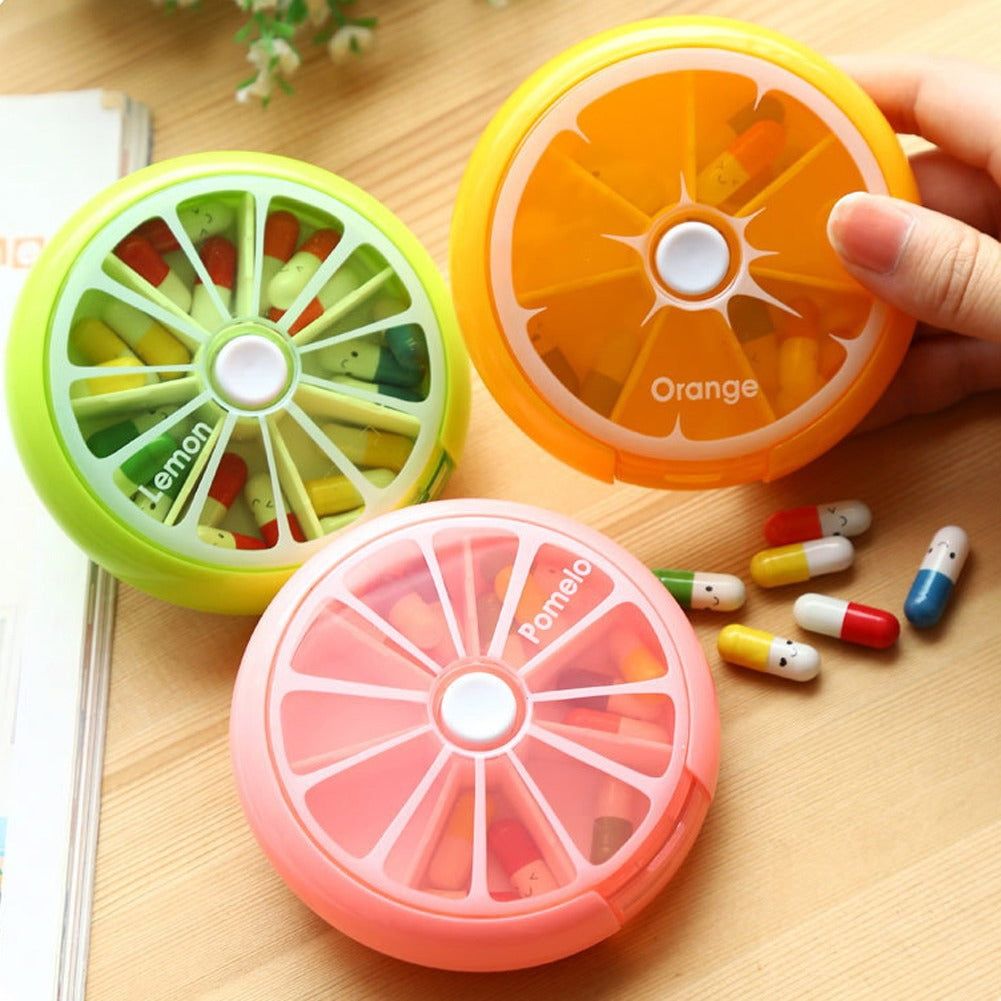 Zesty Citrus 7 Day Pill Organiser