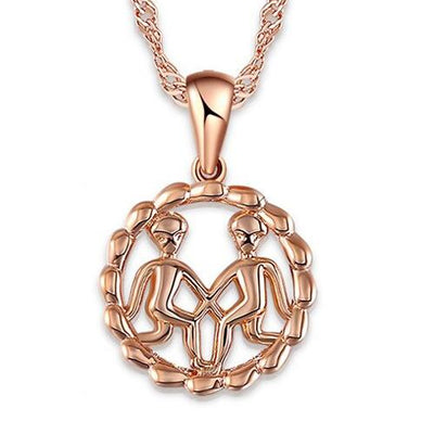 The Oracle Necklace - A beautiful delicate rose gold pendant available in your choice of zodiac signs.