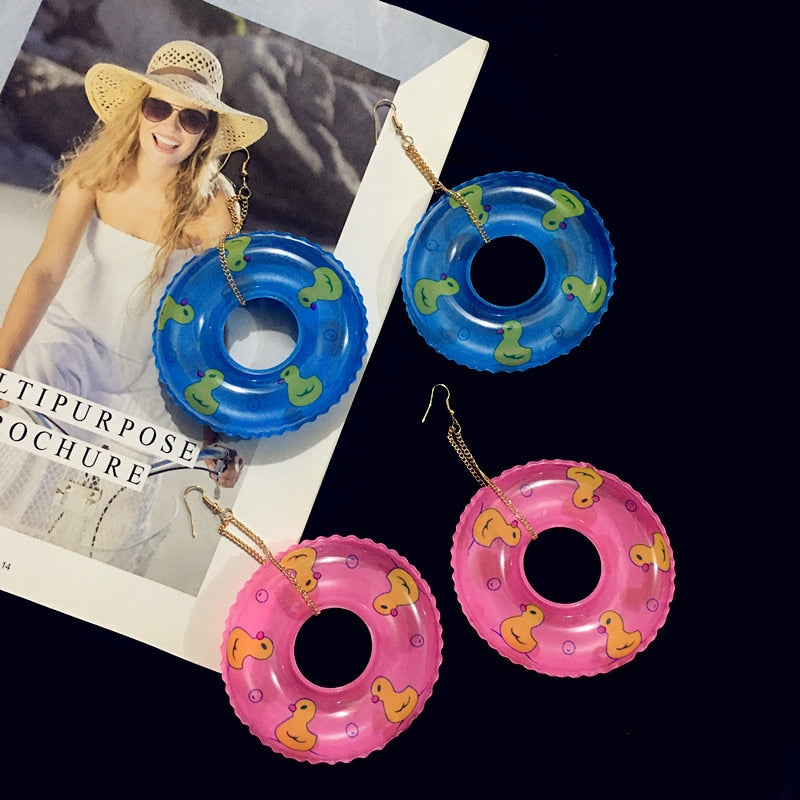 Teenytopia Fantabulous Floaties Earrings - Adorable miniaturized earrings that look like tiny pool floats.