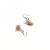 Teenytopia Bubble Tea Earrings - Cute french hook earrings that look like tiny cups of bubble milk tea.