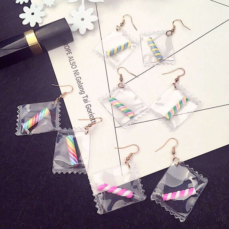 Teenytopia Sweet Candy Earrings - Adorable resin earrings made to resemble tiny pieces of candy. So cute!