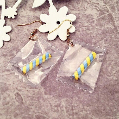 Teenytopia Sweet Candy Earrings - Adorable resin earrings made to resemble tiny pieces of candy. So cute!