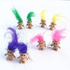 Teenytopia Troll Doll Earrings - French hook earrings adorned with adorable, big-haired troll dolls. So cute!