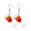 Teenytopia Marvellous Mocktails Earrings - Adorable earrings decorated with charms that look like tiny wineglasses.