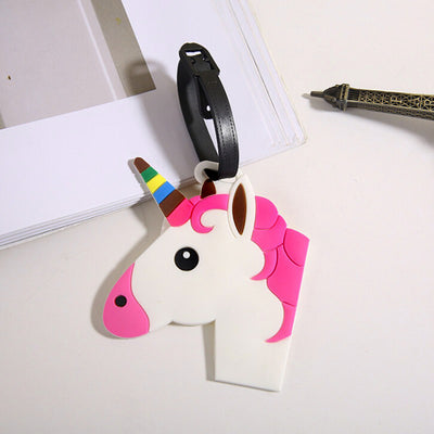 Unicorn Beau Tags - Adorable luggage tags in an assortment of unicorn, pony, and rainbow designs.